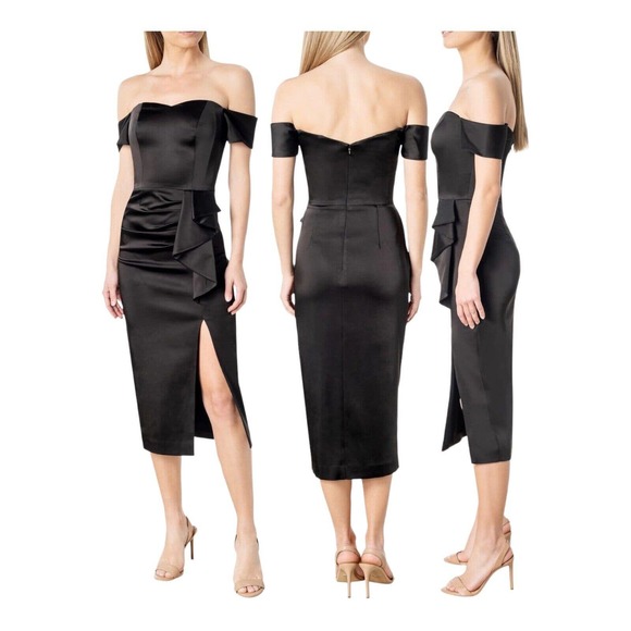 Dress the Population Alani Off the Shoulder Sheath Dress XS New